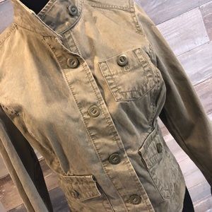 GAP Olive Green Button-Up Jacket